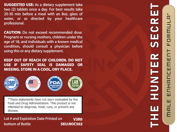 EL SECRETO DEL CAZADOR - FÓRMULA DE MEJORAMIENTO MASCULINO