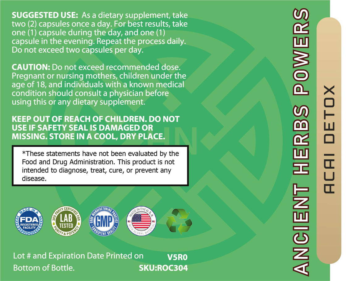 Ancient Herbs Powers | Acai Berry Cleanse Acai Detox