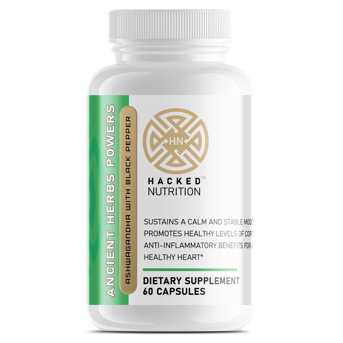 ANCIENT HERBS POWERS - ASHWAGHANDA WITH BLACK PEPPER - Certified ORGANIC